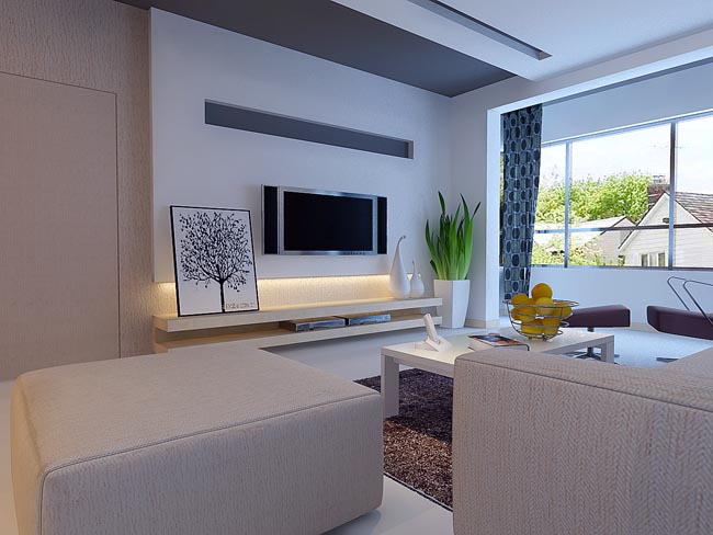 Classic Modernism Living Room Design